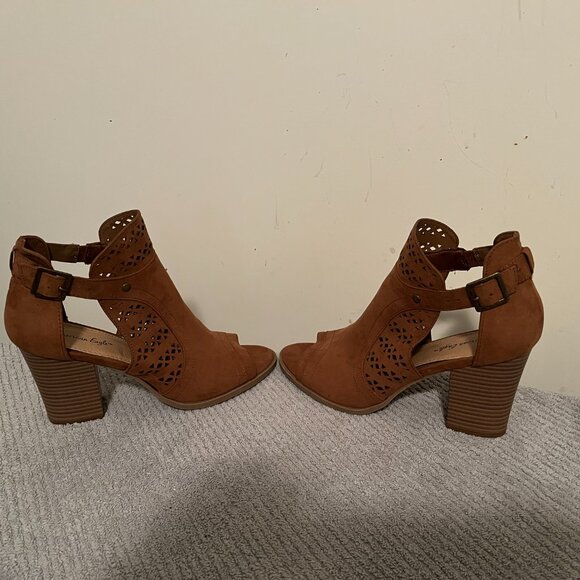 Peep-Toe Booties - Picture 2 of 5